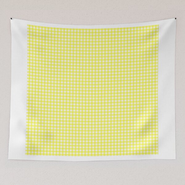 Artikelvorschau, Gingham-Gelb-Design entworfen und verkauft von Metaverse8.