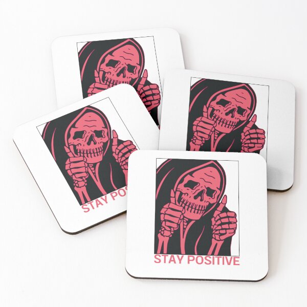Item preview, Stay Positive , Reaper , Waterproof Sticker , Hydro Flask Sticker designed and sold by Wiseth-.