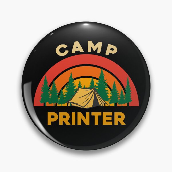 Item preview, Camp Printer Design for Camping Lovers designed and sold by sleeksy.