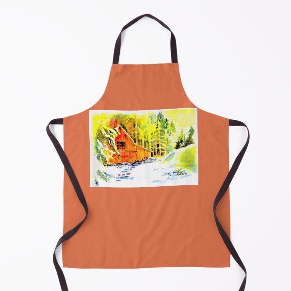 Item preview, A Northern Red Barn Under Snow Back In The Woods designed and sold by DonSylvester.