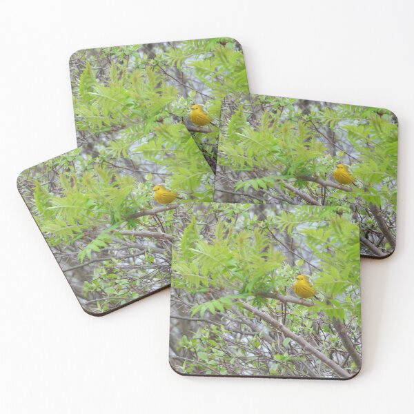 Item preview, Yellow Warbler  in the trees designed and sold by PhotosBySusanne.