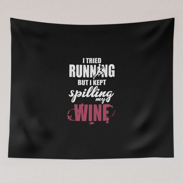 Item preview, I Tried Running But I Kept Spilling My Wine Sticker designed and sold by contawana1s.