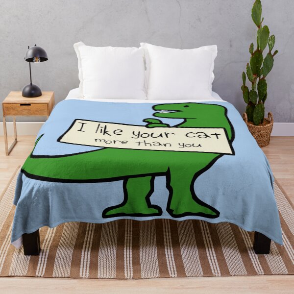Item preview, I Like Your Cat More Than You (T-Rex) designed and sold by jezkemp.
