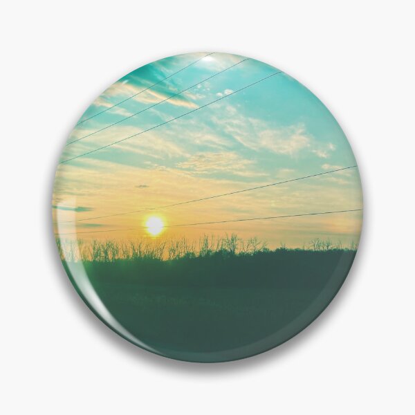 Item preview, sunset vintage aesthetic green orange photography designed and sold by sielexis.