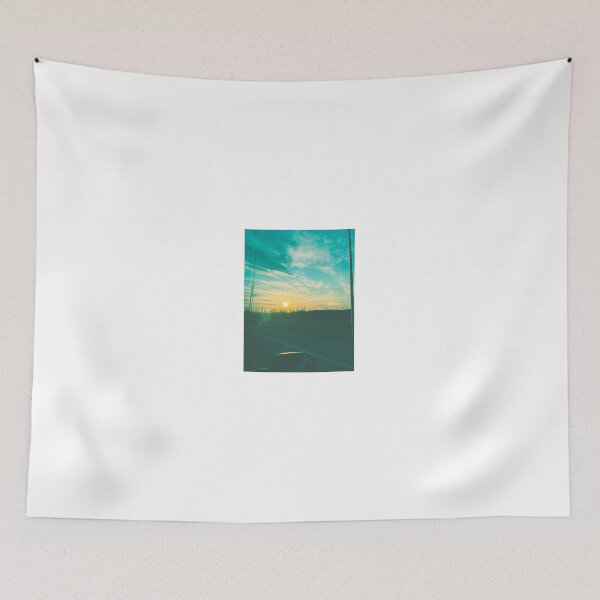 Item preview, sunset vintage aesthetic green orange photography designed and sold by sielexis.
