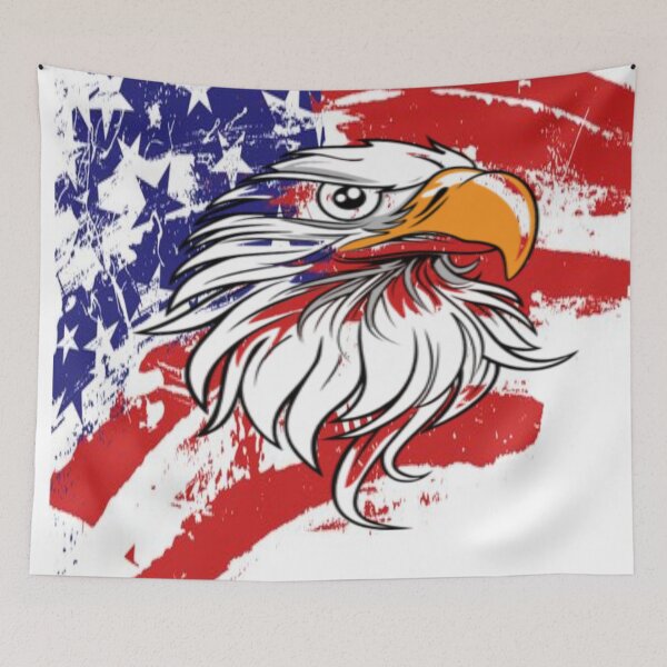 Artikelvorschau, Memorial Day: USA Flagge und Eagle entworfen und verkauft von CalliopeSt.