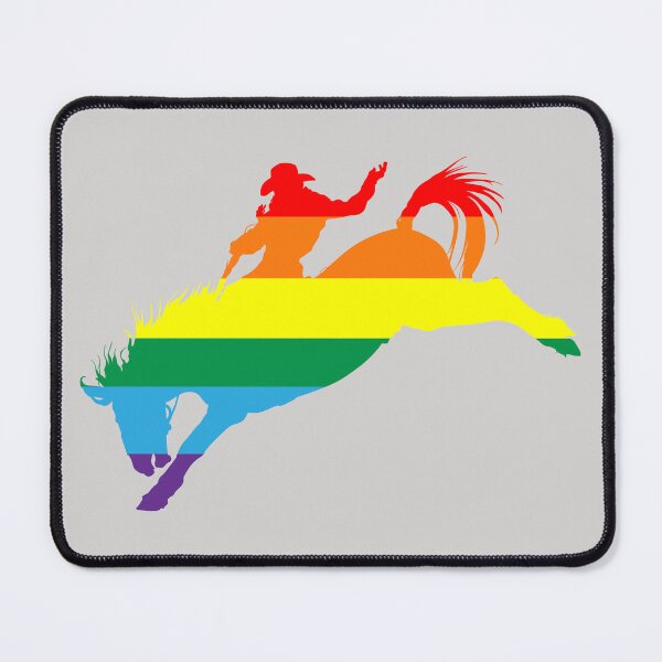 Item preview, Bronco Rider 1: Pride Flag designed and sold by Zia Frazier.