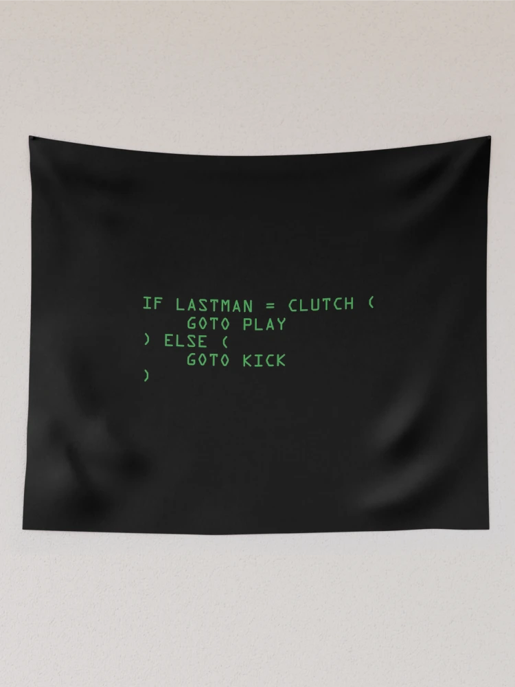 Thumbnail 2 of 3, Tapestry, Clutch or Kick Script (Green) [Roufxis-Rb] designed and sold by RoufXis.