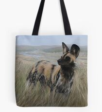 African Wild Dog Tote Bag