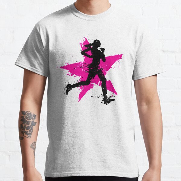 Weiblicher Läufer mit Stern Classic T-Shirt