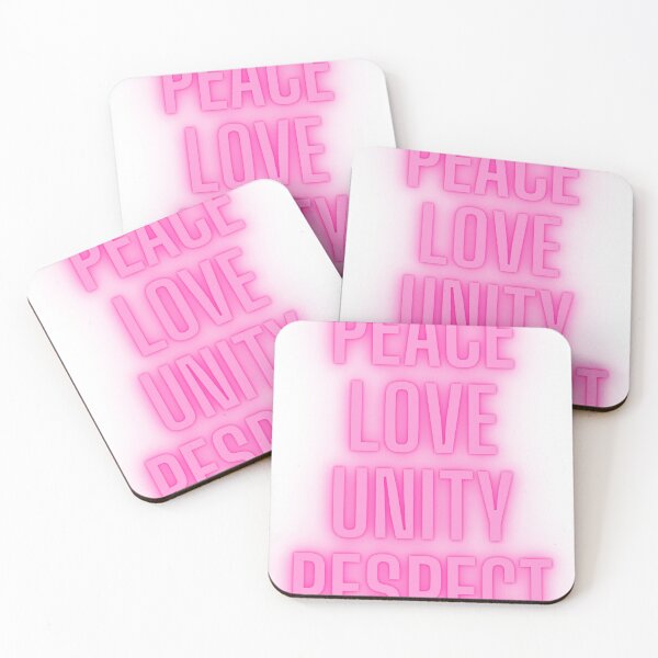 Item preview, PEACE LOVE UNITY RESPECT designed and sold by Cosmoknot.