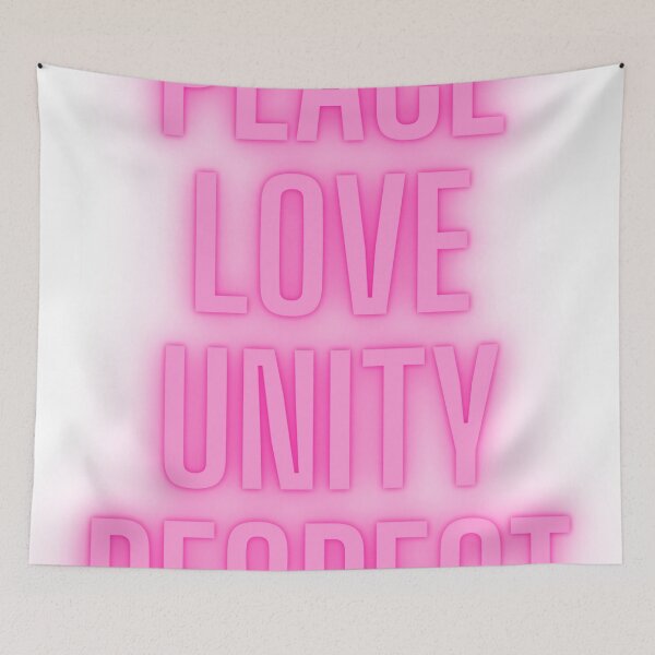 Item preview, PEACE LOVE UNITY RESPECT designed and sold by Cosmoknot.