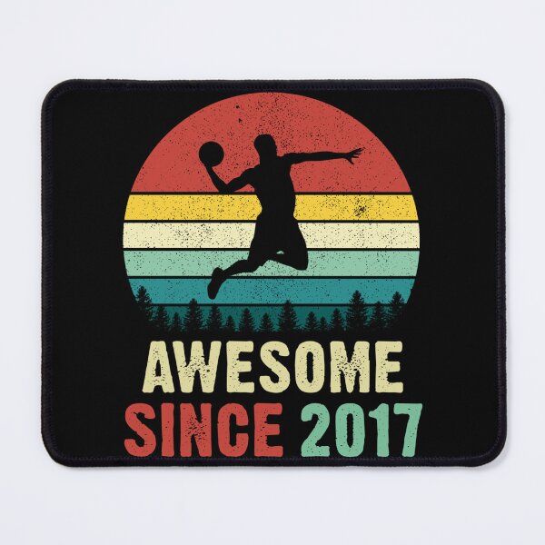 Item preview, 4th Birthday Basketball Lovers Awesome Since 2017 Sticker designed and sold by ximenagene.