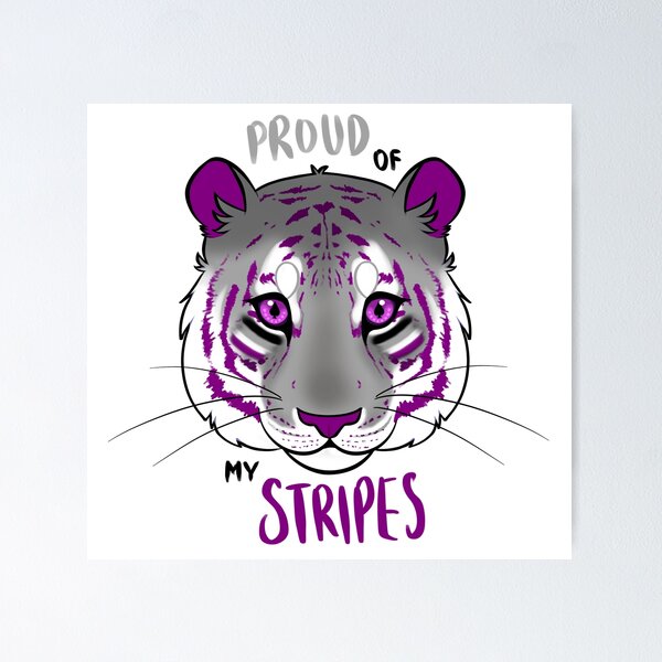 Item preview, Asexual Pride Tiger designed and sold by karasoo.
