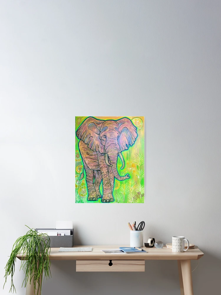 Thumbnail 2 of 3, Poster, Elephant designed and sold by Rabbitwhole.