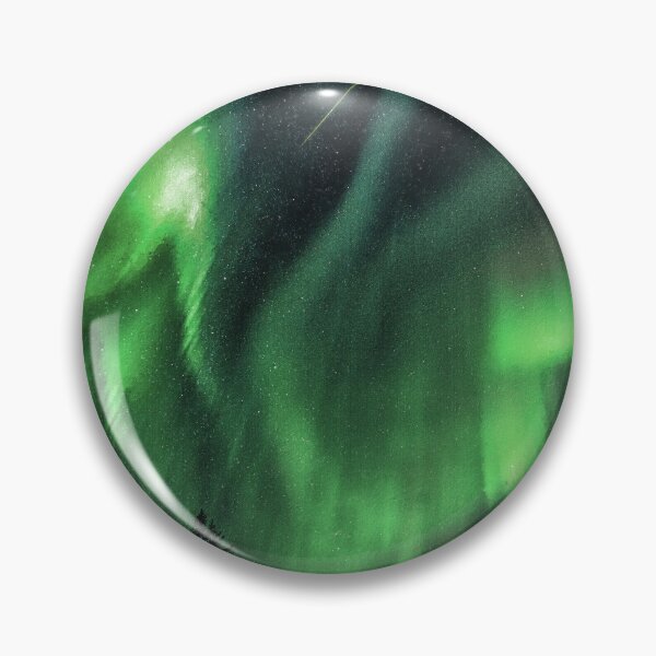 Item preview, Northern Lights Over The Forest, Beautiful Northern Lights, Northern Lights Aesthetic, Green Northern Lights Painting designed and sold by Paintcorner.