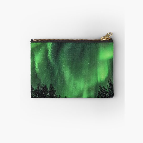 Item preview, Northern Lights Over The Forest, Beautiful Northern Lights, Northern Lights Aesthetic, Green Northern Lights Painting designed and sold by Paintcorner.
