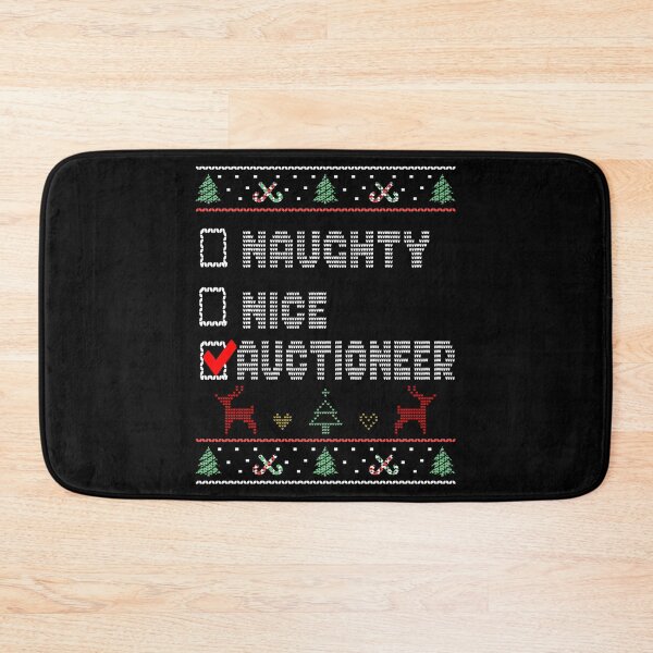 Item preview, Naughty Nice Auctioneer, Matching Christmas Group Pajama design designed and sold by Merchking1.