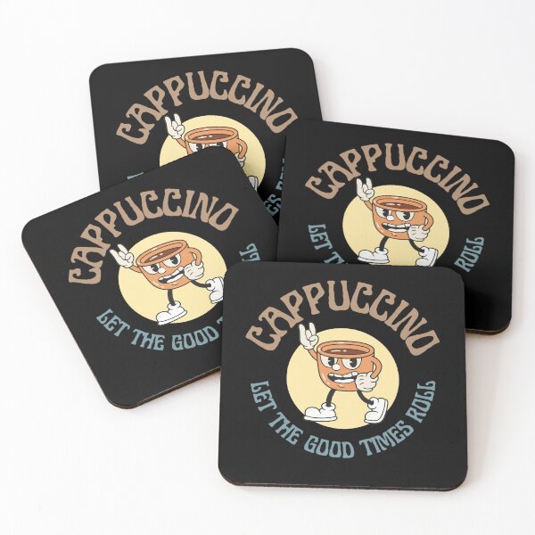 Item preview, Retro Cappuccino Let The GOOD Times Roll designed and sold by InspiredForever.