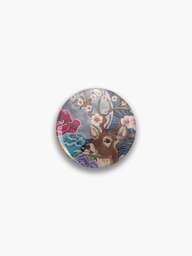 Thumbnail 1 von 3, Button, Deer designt und verkauft von Rabbitwhole.