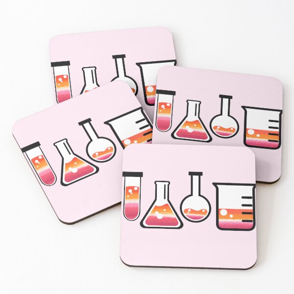 Item preview, Lesbian Flag Lab Glassware designed and sold by studiousmage.
