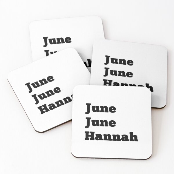 Item preview, June June Hannah black words designed and sold by ErinGodfrey.