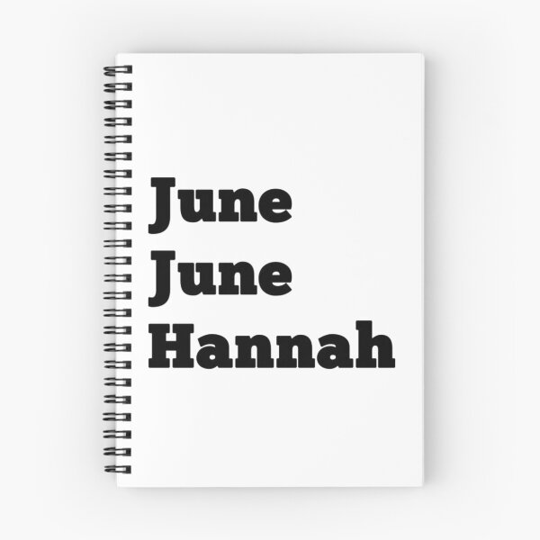 Item preview, June June Hannah black words designed and sold by ErinGodfrey.