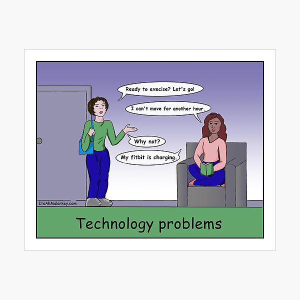 Fitbit Problems Photographic Print