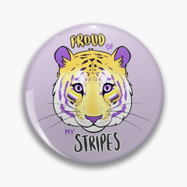 Item preview, Nonbinary Pride Tiger designed and sold by karasoo.
