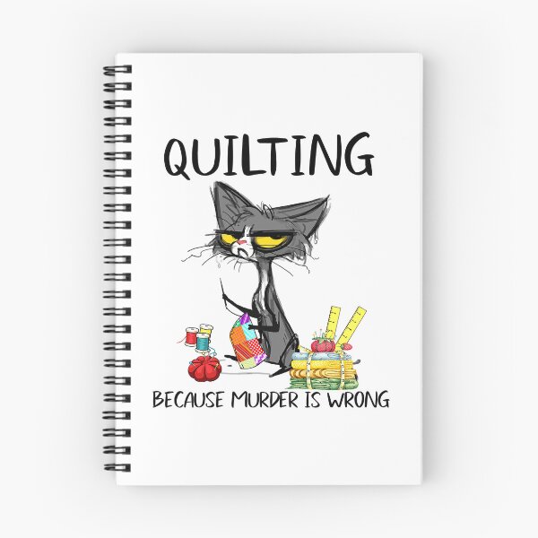 Item preview, Quilting Because Murder Is Wrong designed and sold by adxota.