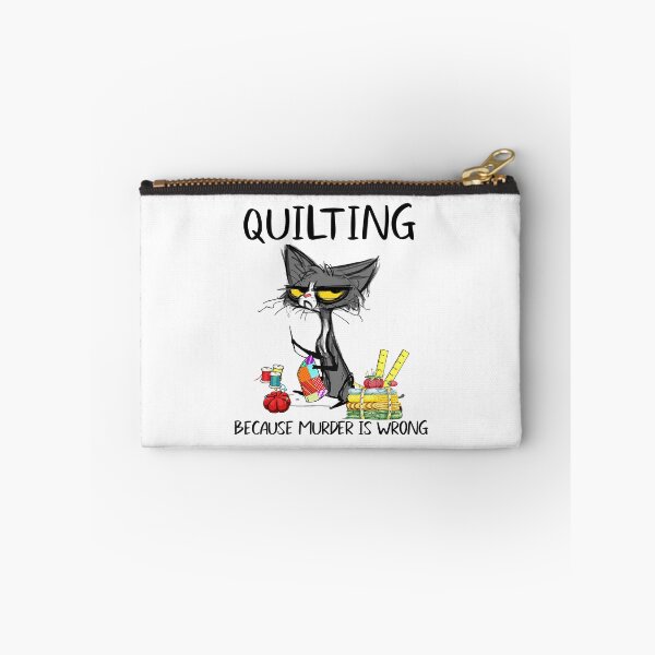 Item preview, Quilting Because Murder Is Wrong designed and sold by adxota.