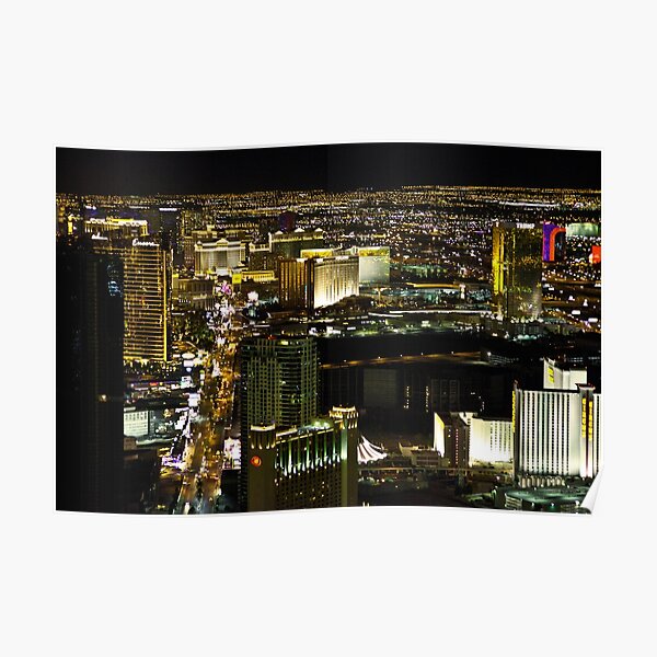 The Strip from the Stratosphere Poster