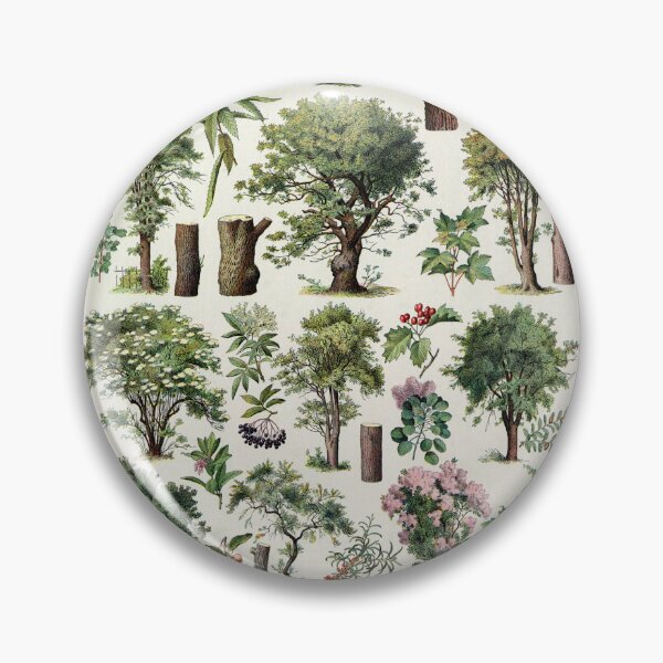 Item preview, Arbres 2 Vintage Illustration - Trees In Color by Millot designed and sold by molamode.