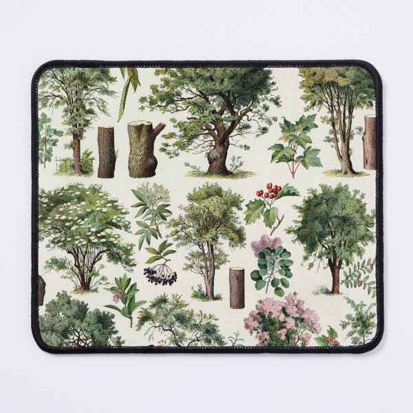 Item preview, Arbres 2 Vintage Illustration - Trees In Color by Millot designed and sold by molamode.
