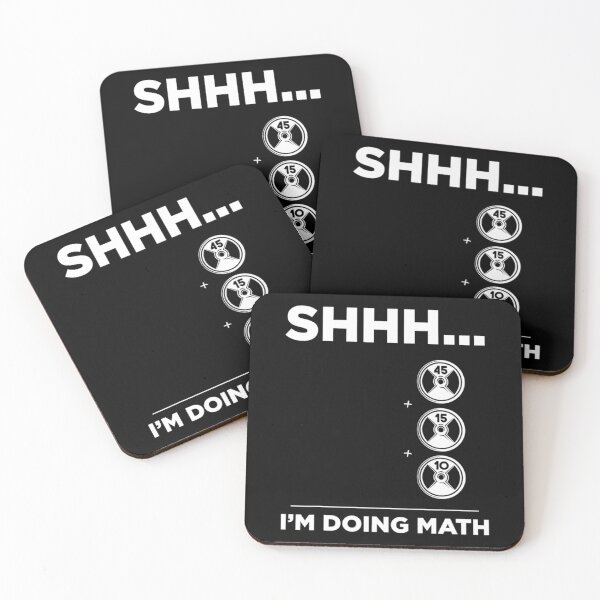 Item preview, Shhh Im Doing Math Gym Fitness Math Classic T-Shirt designed and sold by amberk1cira.