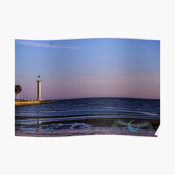 Lighthouse at the Water Poster