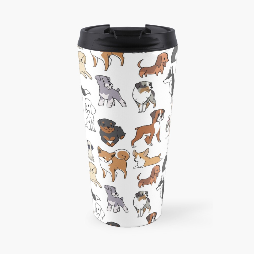 "Dogs" Travel Coffee Mug for Sale by MinueCharm Redbubble