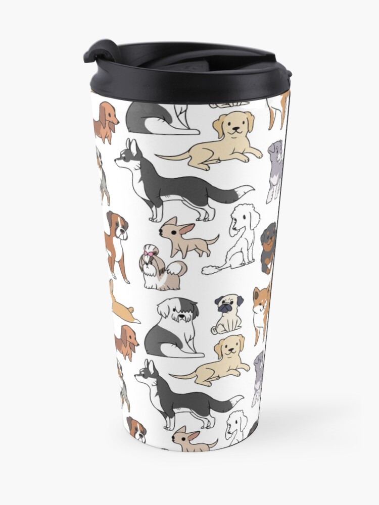 "Dogs" Travel Coffee Mug for Sale by MinueCharm Redbubble