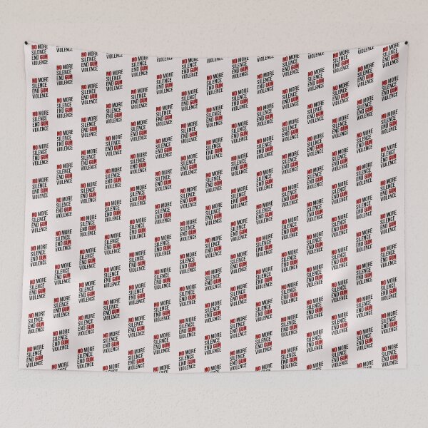 Item preview, No More Silence End Gun Violence Anti Guns Quotes designed and sold by JooArtPrints  ★★★★★.