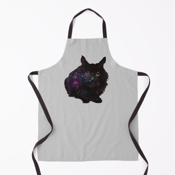 Item preview, Black Galaxy Fluffy Cat designed and sold by Pink Ribbon.