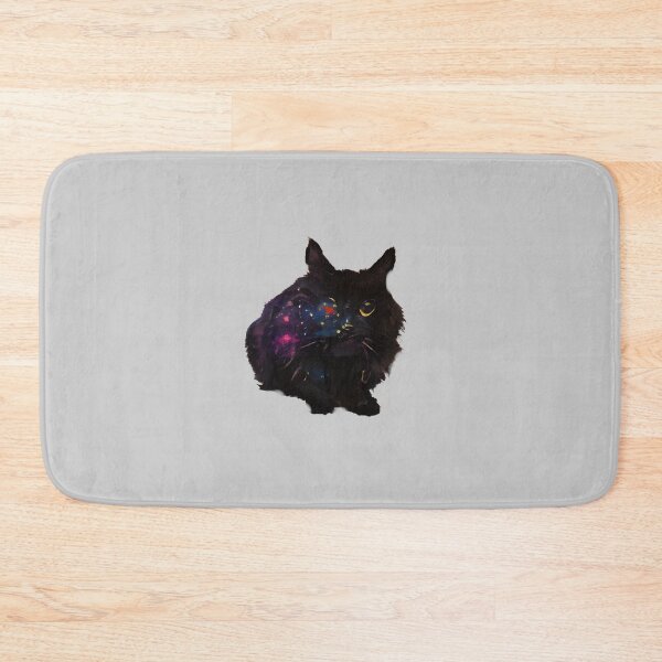 Item preview, Black Galaxy Fluffy Cat designed and sold by Pink Ribbon.