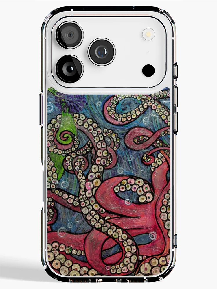 Thumbnail 1 of 5, iPhone Case, Octopus designed and sold by Rabbitwhole.