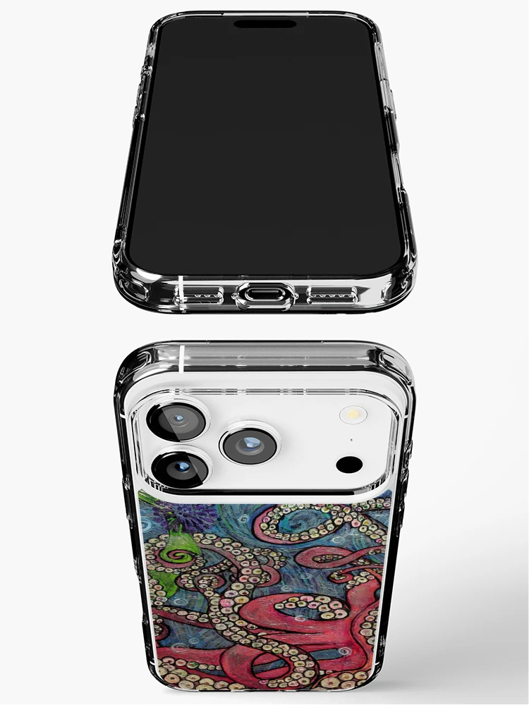 Thumbnail 3 of 5, iPhone Case, Octopus designed and sold by Rabbitwhole.