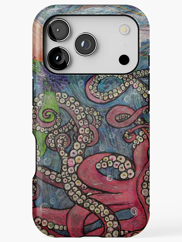 Thumbnail 1 of 4, iPhone Case, Octopus designed and sold by Rabbitwhole.