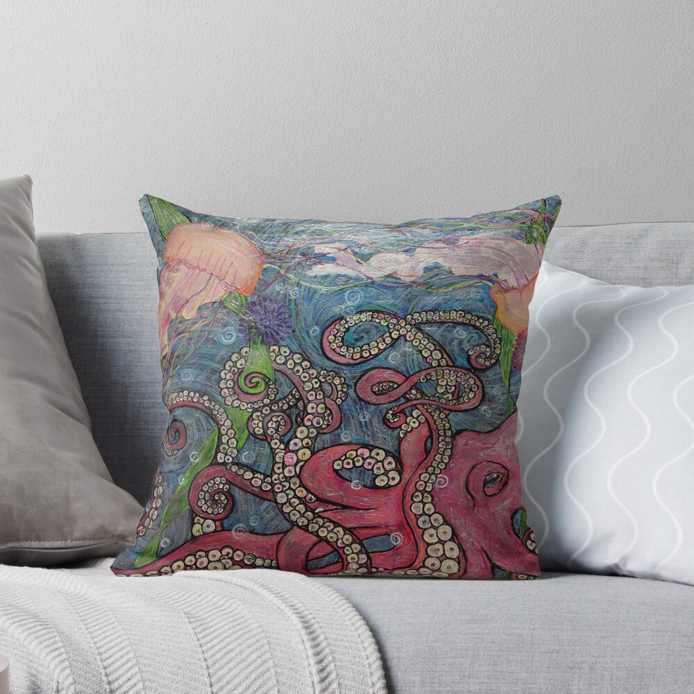 Item preview, Throw Pillow designed and sold by Rabbitwhole.