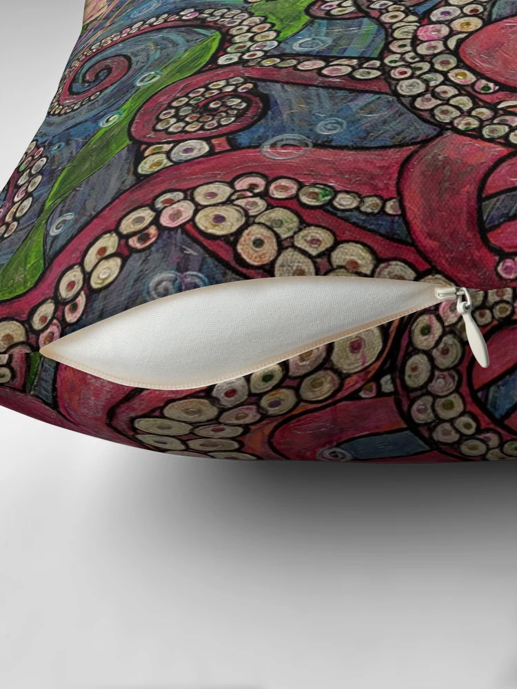 Thumbnail 2 of 4, Pillow, Octopus designed and sold by Rabbitwhole.