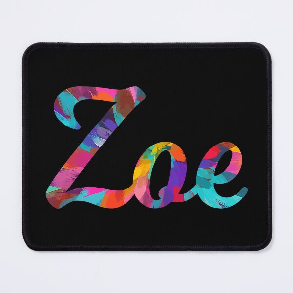 Item preview, Zoe abstract painting girl's name designed and sold by ComicKitsch.