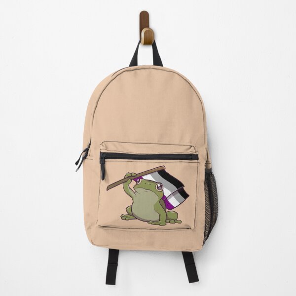 Item preview, Asexual Pride Flag-Holding Frog designed and sold by saltuurn.