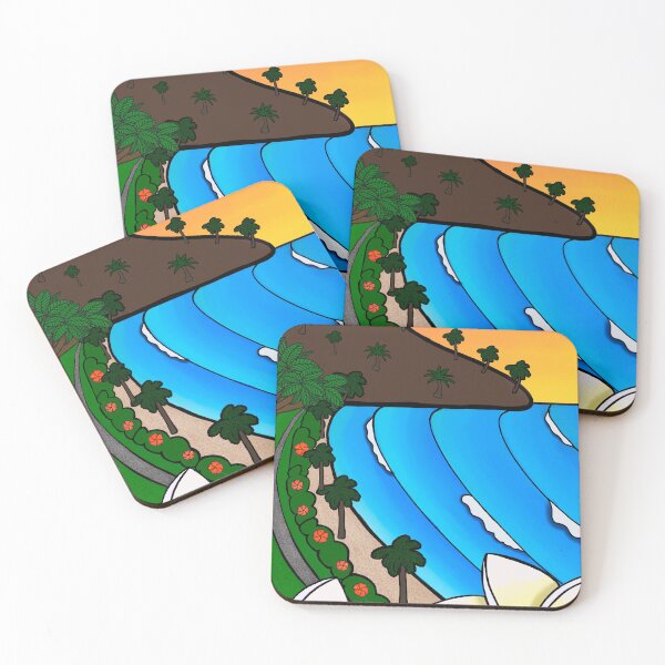 Artikelvorschau, Tropical Hawaiian beach entworfen und verkauft von Emmi Hutton Creative.