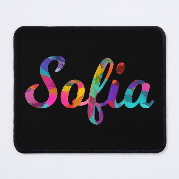 Item preview, Sofia abstract painting girl's name designed and sold by ComicKitsch.